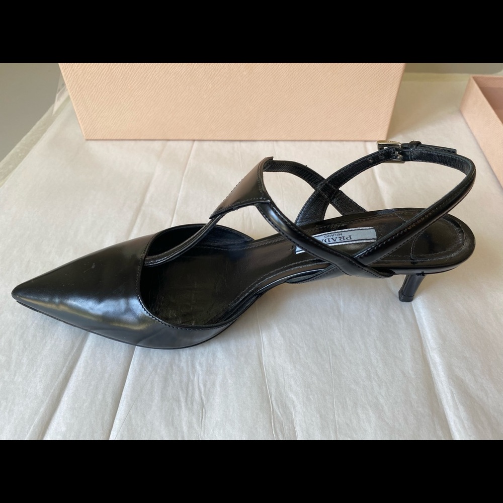 Black prada heels